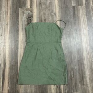 Green lottie moss tank mini dress